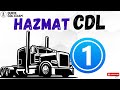 CDL  Prep Test  HAZMAT video #1 questions &amp; answers
