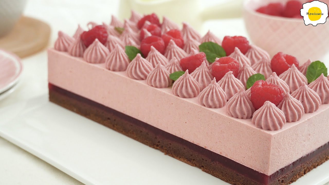 Raspberry Rose Mousse Chocolate Cake 覆盆子玫瑰慕斯巧克力蛋糕  Mousse aux framboises et à la rose