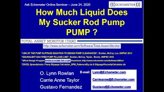 Ask Echometer Session 6   June 24 2020 Liquid in Pump