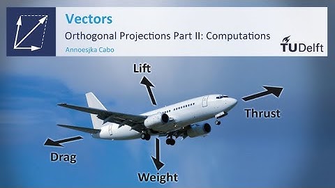 Calculation of Orthogonal Projections - Mathematics for Engineers - Vectors - TU Delft