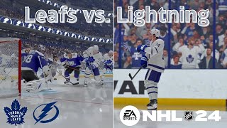 The Leafs Stop The Lightning From Striking....   *NHL 24 ONLINE VERSUS*