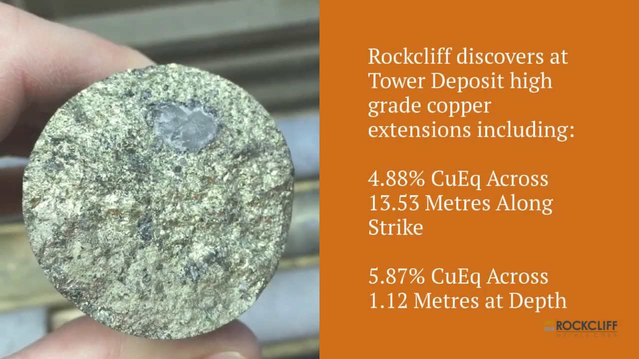 Rockcliff Discovers High Grade Extensions At Tower Deposit