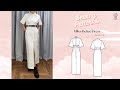Miles Belted Dress Sewing Video // Digital PDF Sewing Pattern Size UK 2-40 // Luyion