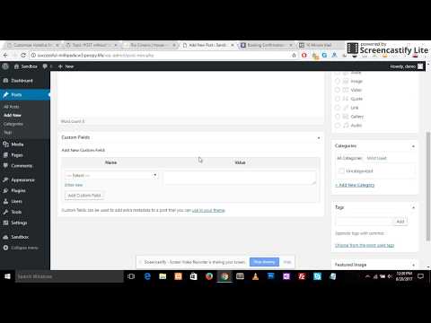 Enable custom fields on posts