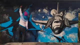 graffiti spaceshuttle columbia and orbs  - Caer8th