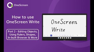 Write 2: Editing Objects, Using Rulers, Shapes, In built Browser and More - T7 Training