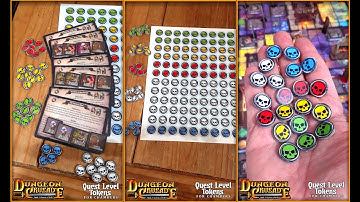 Dungeon Crusade - Quest Level tokens (for the chambers in the dungeon)