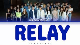 With Woollim '이어달리기' - RELAY (Sung by 인피니트&러블리즈&골든차일드&로켓펀치&울림루키) (Color Coded Lyrics Eng/Rom/Han/가사)