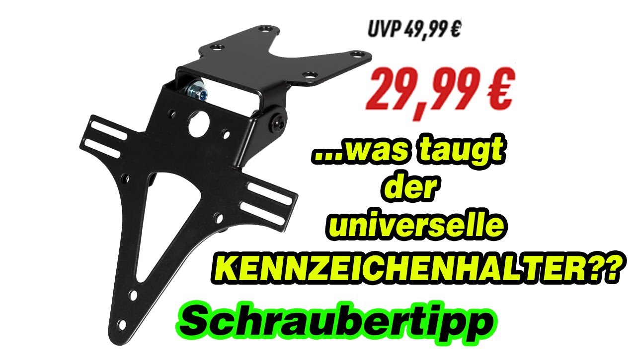 Universal Kennzeichenhalter im Praxistest - taugt die günstige Variante? Anbau, Tipps und Tricks :-)