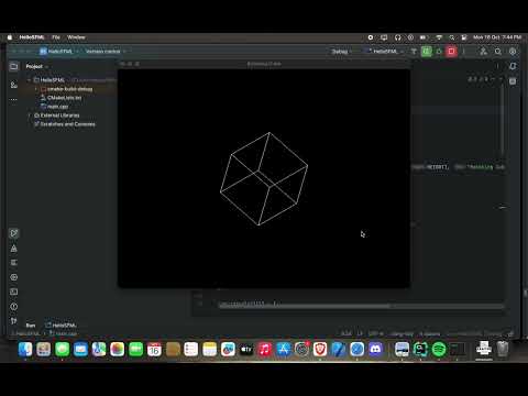 Rotating Cube using SFML