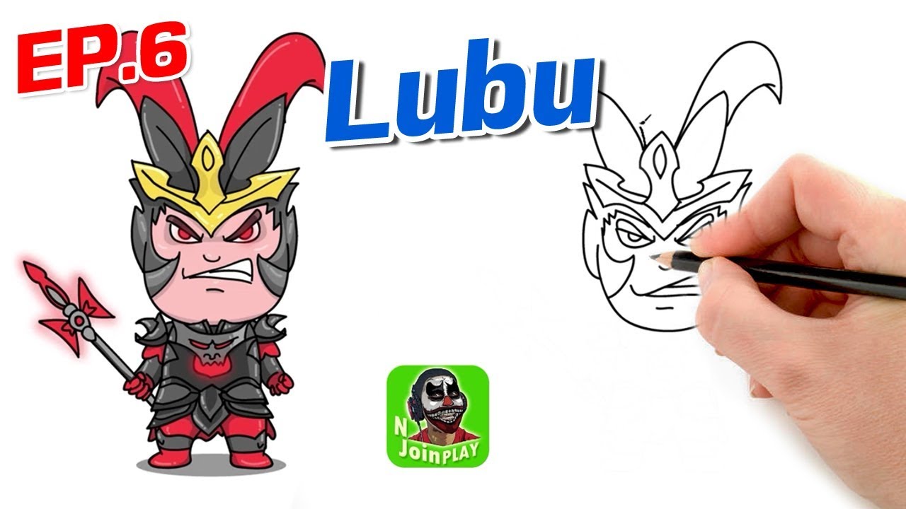 ROV : Lubu สอนเทคนิควิธีวาดรูปฮีโร่ลิโป้ แบบง่ายๆ น่ารักๆ สไตล์ N Join
