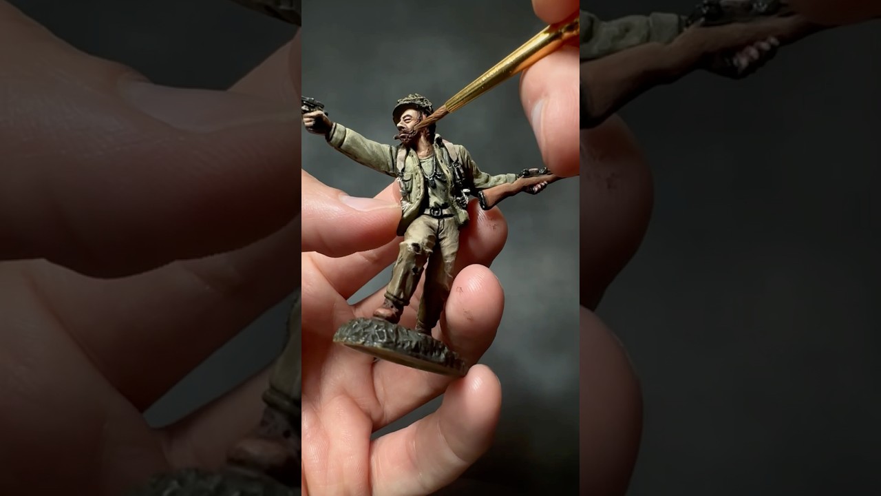 How to paint a WW2 US Army Soldier tutorial