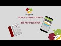 MIT App Inventor + Google Spreadsheet (Hoja de cálculo de Google)