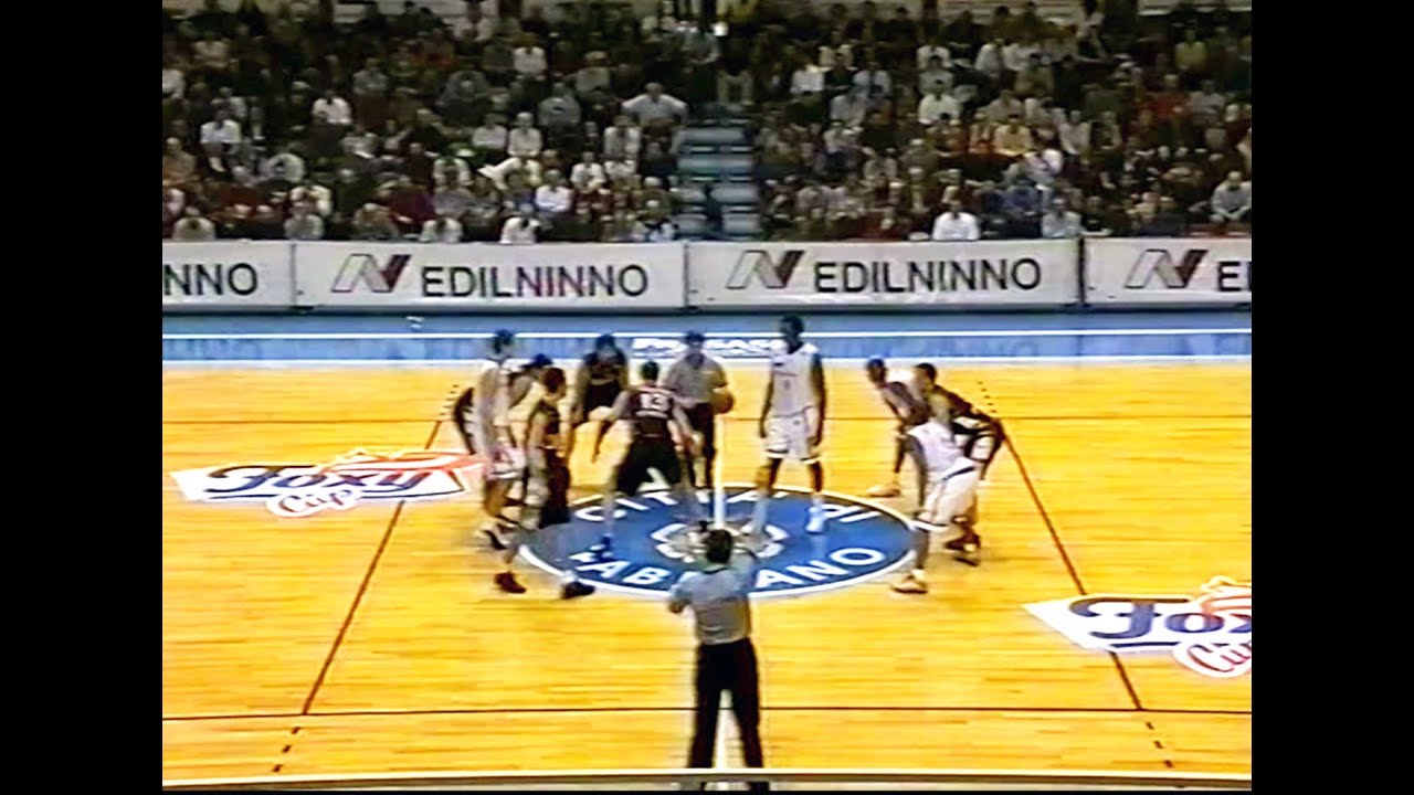 Serie A 2001/'02 Fabriano Basket Kinder Bologna 9892 (TV Centro Marche) YouTube