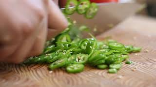 Higashi 9Cr18Mov 210Mm Damascus Chef Knife Vs Serrano