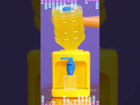 🌸 Sooo Cute!!! Mini Water Dispenser For Barbie😍 Song “Sue DJ - 5 Minutes” #suedj