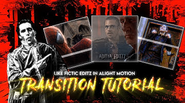 Ae inspired @fictic_editz cut out transition in alight motion | (+FREE PRESETS)