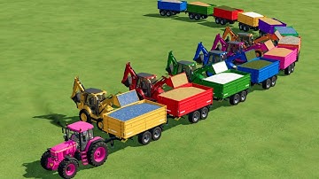 LONG TROLLEY LOADING BY JCB LOADER IN FS22 | FARMING SIMULATOR 22 |