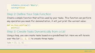 How to Create a Task Workflow in Airflow Based on a List