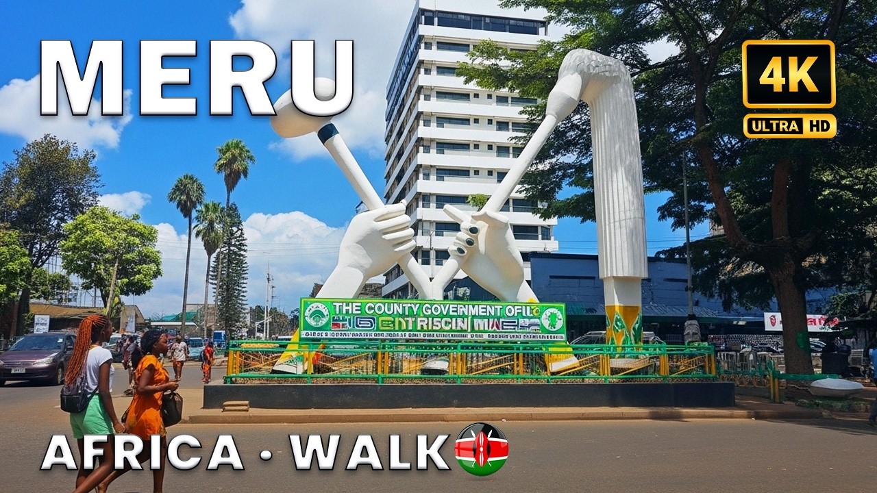 Meru Town Kenya 🇰🇪 – Real African Town Streets Walk | 4K Ultra HD Walking Tour