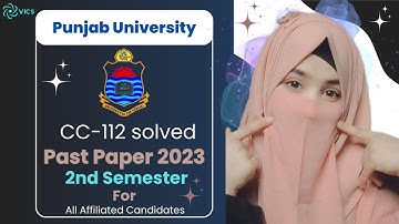 Programming Fundamentals Past Paper Solution 2023 | CC-112 | Punjab University