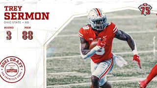 Trey Sermon college highlights: NFL Draft — SF 49ers Round 3 | Pick No. 88