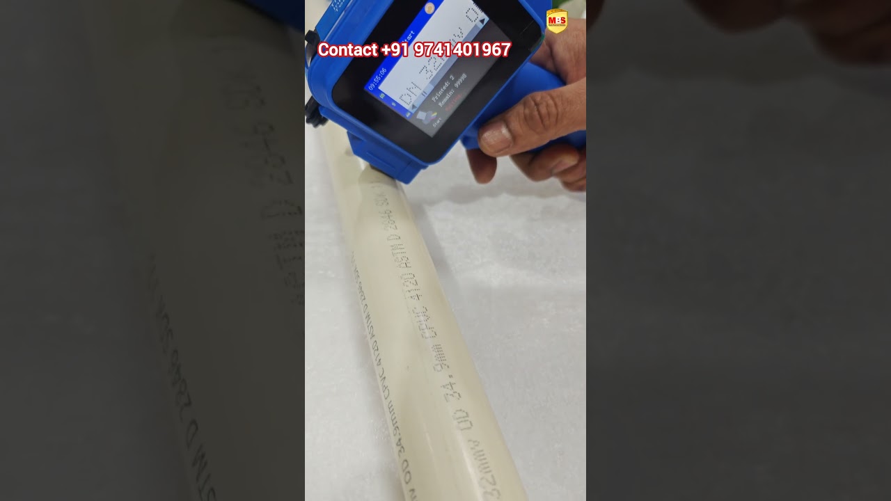 PVC PIPE PRINTING l HDPE PIPE MARKING MACHINE, PIPE PRINTING MACHINE PVC HANDLE PRINTER 9741401967