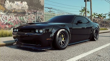 Need For Speed Heat - DODGE CHALLENGER SRT8 Customization + Air Suspension