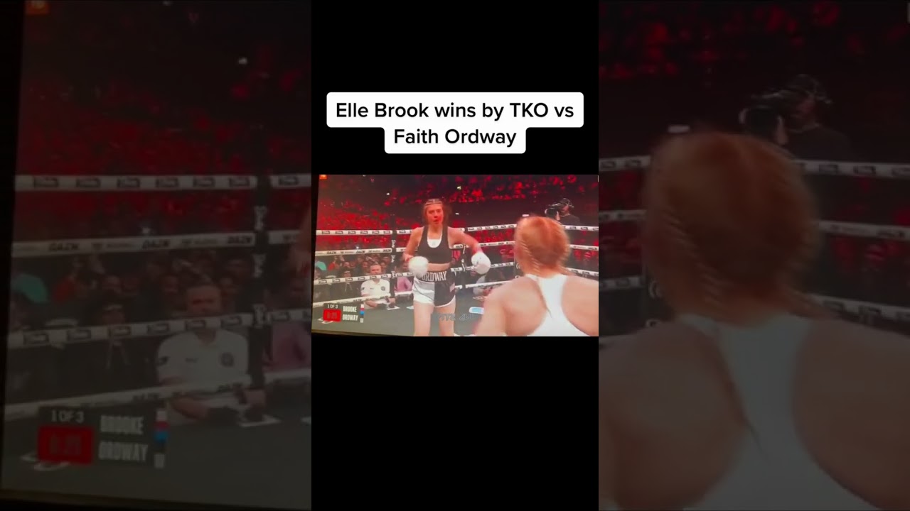 Elle Brook wins by TKO vs Faith Ordway