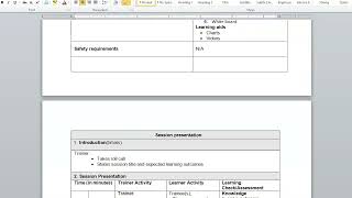 How to prepare session plan