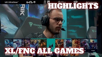 XL vs FNC - All Games (Bo5) Highlights | Semi Final LEC Summer 2023 Playoffs | Excel vs Fnatic