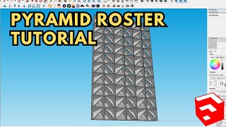SKETCHUP BEGINNER TUTORIAL HOW TO MAKE A PYRAMID ROSTER IN SKETCHUP