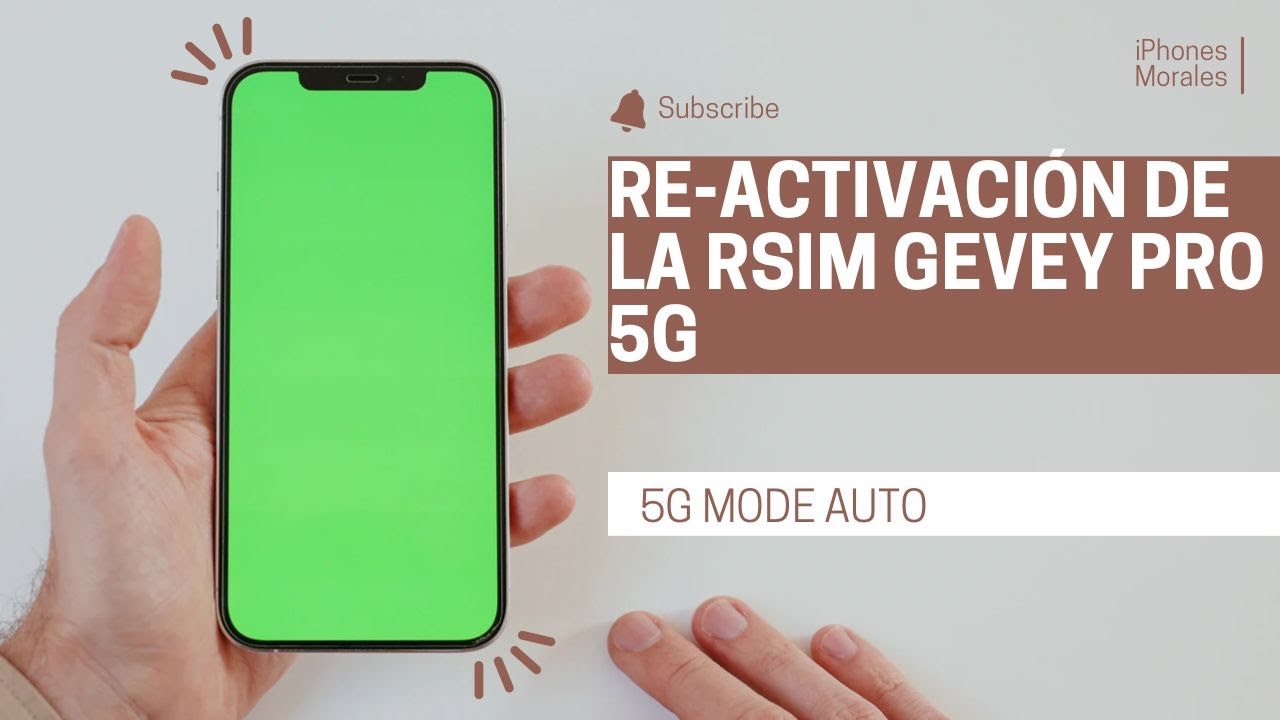 Re-Activación de la rsim Gevey Pro 5G. (5G Mode Auto) - YouTube