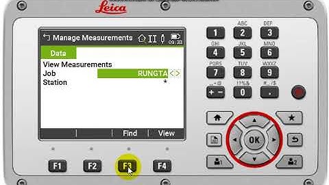 point delete TS LEICA Total station