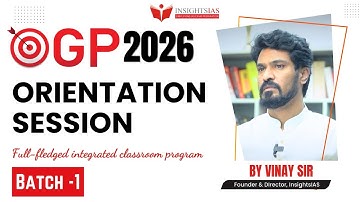 [ ORIENTATION SESSION] OGP 2026 Batch 1: Full-fledged Integrated Foundation Program | Vinay Sir