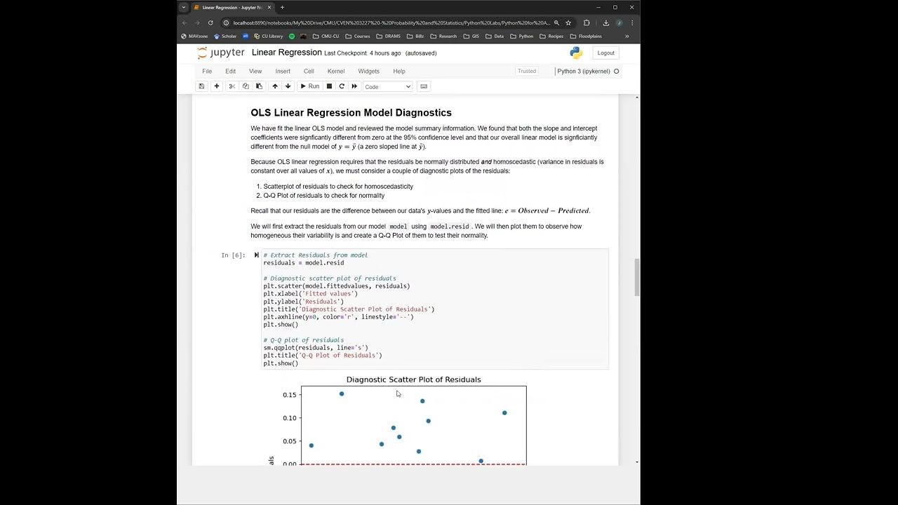 Prob and Stats - Linear Regression in Python - YouTube