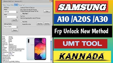 Samsung A10 Frp Unlock New Method ☑️ UMT TOOL / KANNADA
