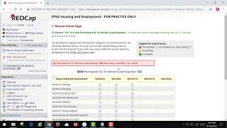 Tutorial Video 13: REDCap System Navigation Form Completion