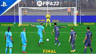 FIFA 23 WORLD X11 VS PSG RONALDO MESSI NEYMAR MBAPPE HAALAND PENALTY SHOOTOUT 4K