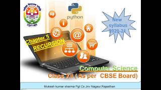Recursion |Python | CBSE 12th | Full Chapter