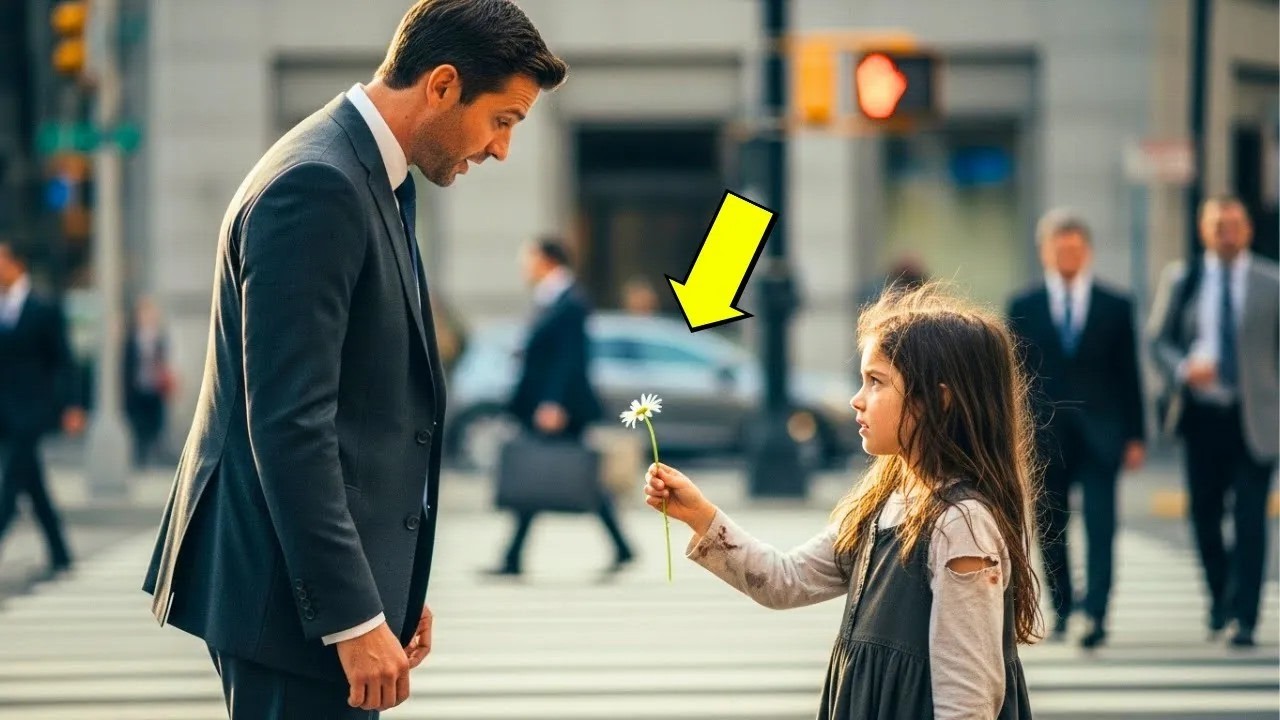 UMA MENINA MENDIGA LHE DEU UMA FLOR… E O MILIONÁRIO NÃO CONSEGUIU ESQUECER SEU SORRISO....