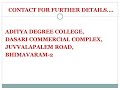 ADITYA DEGREE COLLEGE BHIMAVARAM