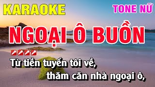 Karaoke Ngoại Ô Buồn Tone Nữ Nhạc Sống | Nguyễn Linh