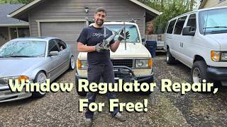 How To Fix A Manual Window Regulator (Isuzu Trooper)