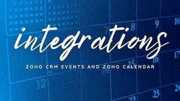 How To Sync Zoho Calendar with Zoho CRM Calendar