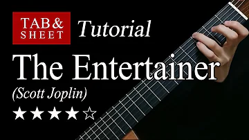 The Entertainer - Guitar Lesson + TAB