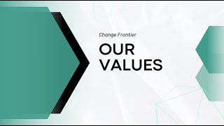 Change Frontier - Our values
