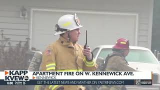 Big response to apartment fire in Kennewick