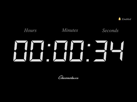 34-Second Timer | Clean and Sleek Countdown