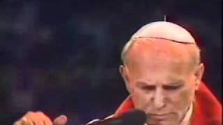 El mensaje de Juan Pablo II ... en 21 segundos... en 23 palabras...